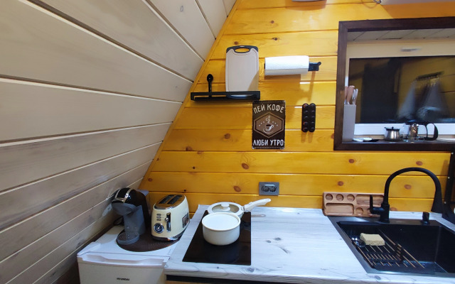 Частный Дом А-фрейм с банным чаном