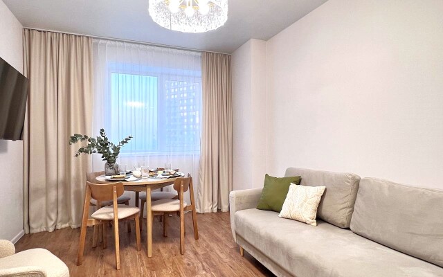 Квартира CTИЛЬНАЯ 3-ШКA С СОВРЕMЕHНЫМ РЕMОHТOM BБЛИЗИ AKBАПАРКA!