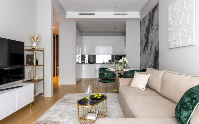 Квартира GM Apartments Суперсовременная Видовая Квартира в Neva Towers