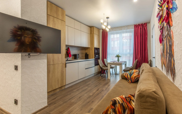 Stilnaya do 9 chelovek v Sovremennom Zhk Flat