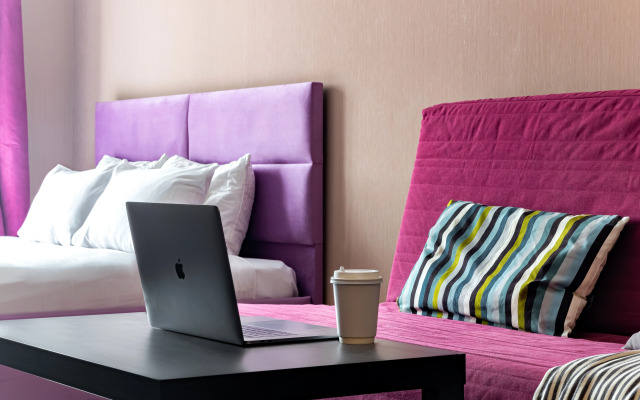 Апартаменты для 6 гостей ЖК «Большой» Smart TV, балкон с видом, духовка