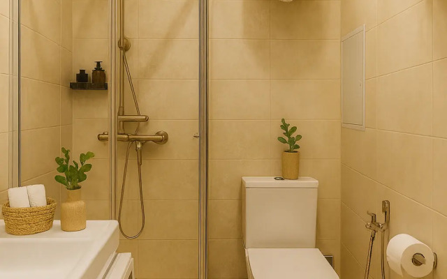 Апартаменты Светлая Студия Рядом с Метро Нижегородская