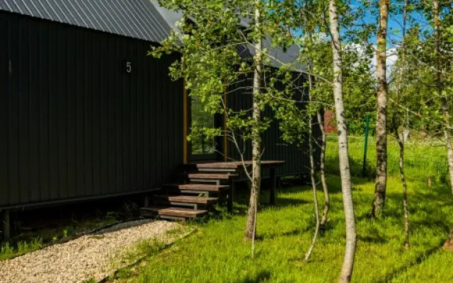 Частный Дом Барнхаус №5 с дровяной баней и горячим Чаном на 6 человек