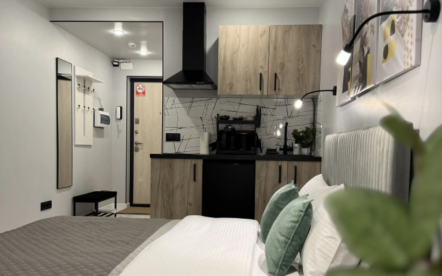 Апартаменты Пижама: "Шалфей" с кухней и стиральной машиной