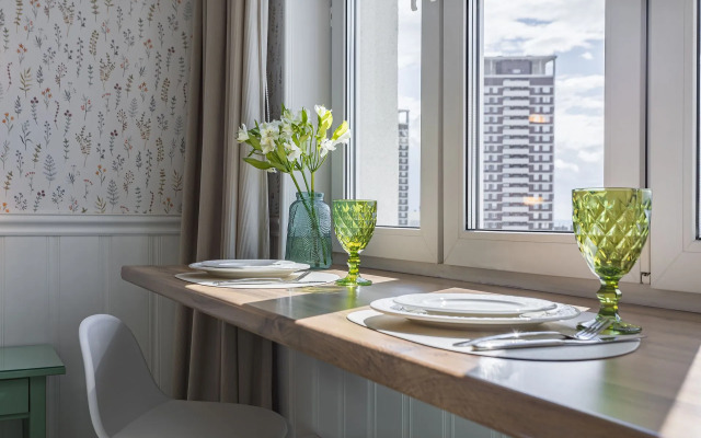 Квартира Студия с видом на реку, уходящую вдаль