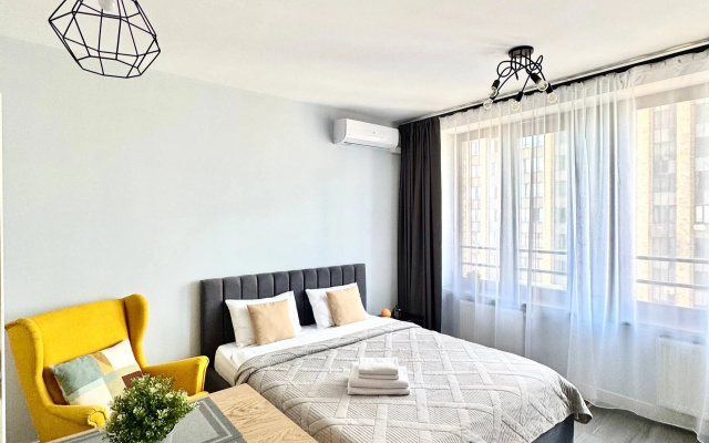 Апартаменты Lalapart Cozy loft на 18 этаже в ЖК Савеловский Сити