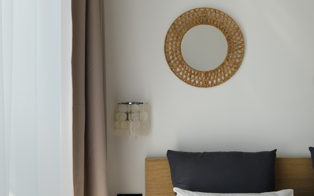 Апартаменты F-Apart с видом на небоскрёб Лахта в стильном интерьере