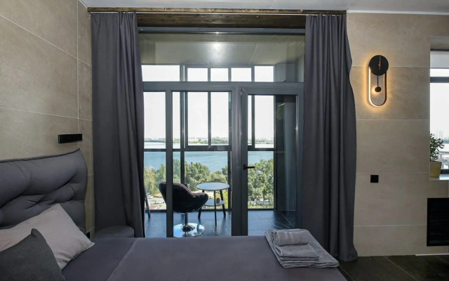 Квартира студия с панорамным видом на водохранилище