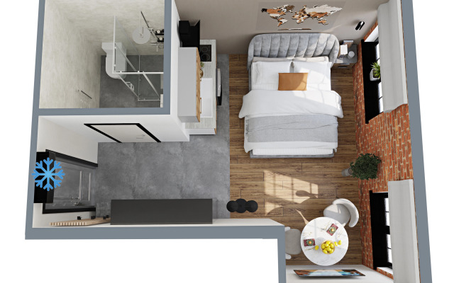 Квартира GM Apartments Стильная Лофт 3 у Кремля