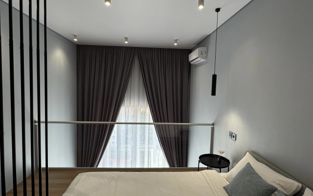 Апартаменты Двухуровневая студия с захватывающим видом на город