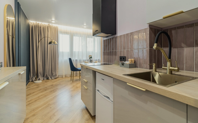 Апартаменты Дизайнерская Студия с Видом на Город на Заречной