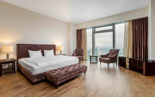 Moskva Siti Global uglovoy vid 54 etazh 3 komnaty Apartments