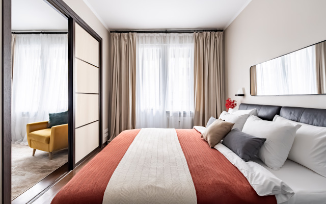 Квартира GetFlat Scarlet с Балконом Для 1-4 Гостей