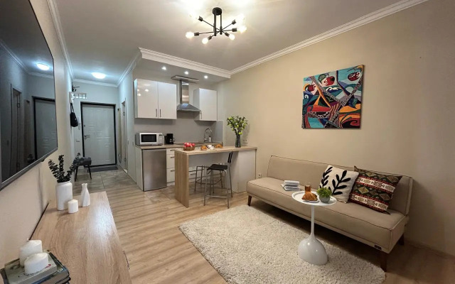 Апартаменты Студия Алма с  прекрасным видом на город