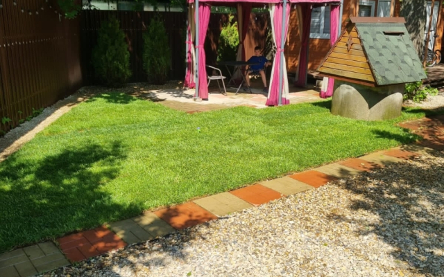 Частный дом Уютный дом с иллюминацией и зоной отдыха