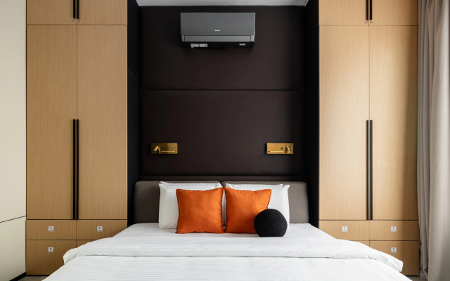 Апартаменты двухкомнатные Sunset Flatport рядом с Москва-Сити