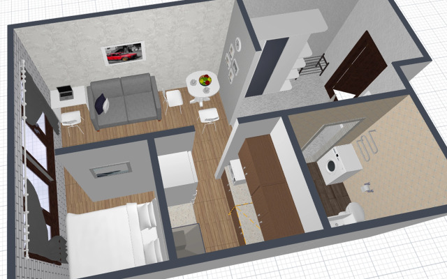 V Neboskrebe s vidom na Ostankinskuyu bashnyu Apartments