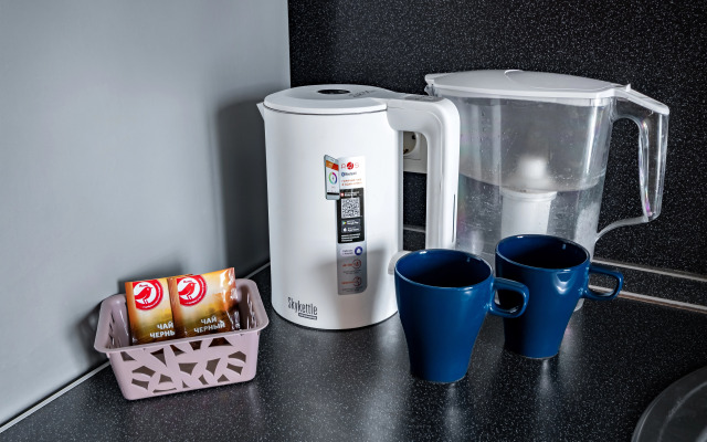 Апартаменты для 6 гостей ЖК «Большой» Smart TV, балкон с видом, духовка