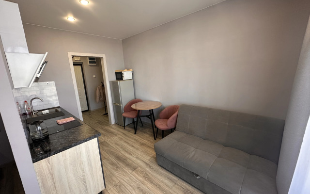 Uyutnaya studiya s vidom na gorod Flat