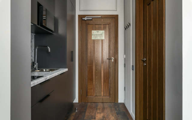 Апартаменты Sergeew Apartments Премиум с кухней в апарт-отеле Аквалина