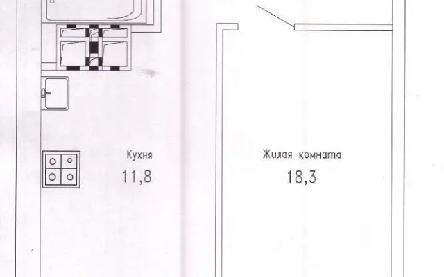 1 Kom. 40 m.kv. Schorsa 103 Flat