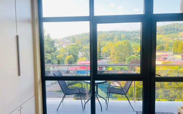 Chetyryokhmestnye apartamenty s balkonom ı basseynom na territorii Apartments