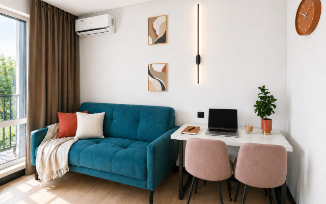 Apartamenty Korall na Kosmiceskoj radom so skoloj MCS, logisticeskim centrom Magnit, Hlebozavodom na Kosmiceskoj 4B