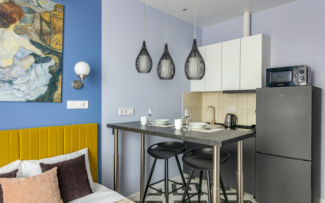 Апартаменты InHome24 Комфортные и яркие недалеко от метро Спартак