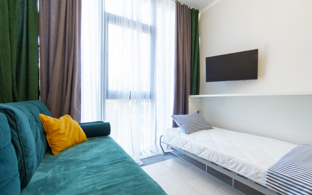 Studiya v elitnom ZHK Metropol' ot LetoApart Apartments
