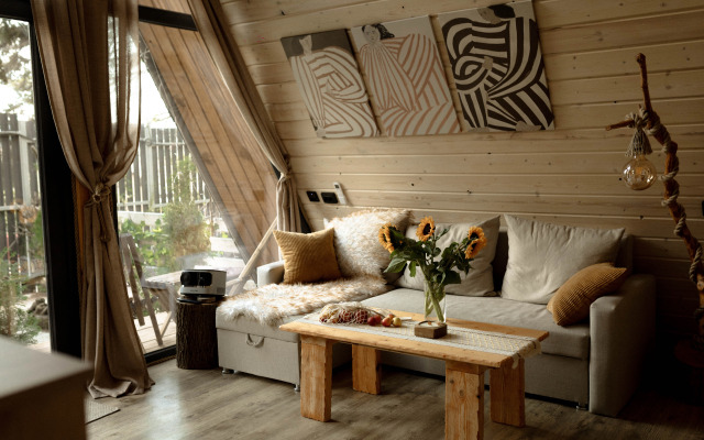 Ekoskazka s vidom na gory Glamping