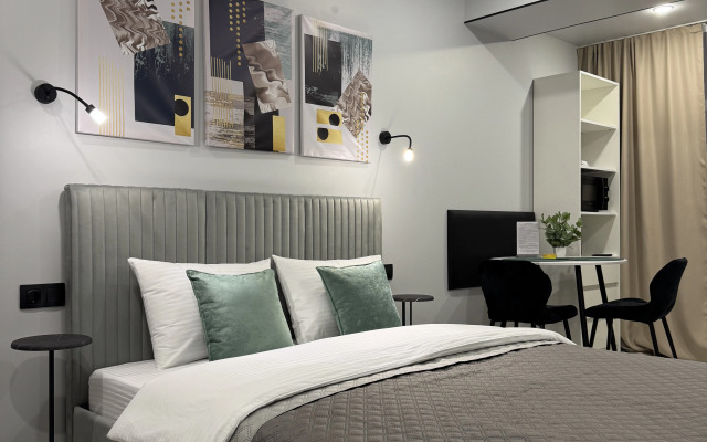 Апартаменты Пижама: "Шалфей" с кухней и стиральной машиной