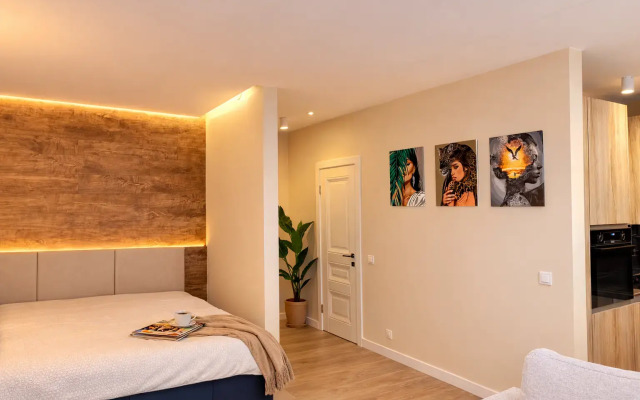 Апартаменты в центре города с кондиционером и балконом