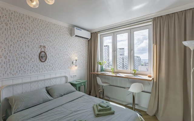 Квартира Студия с видом на реку, уходящую вдаль