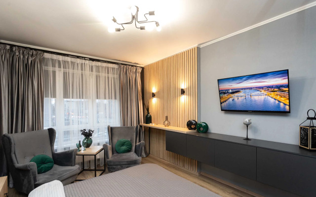 Квартира класса комфорт плюс с видом на реку в центре Рыбной деревни, остров Канта