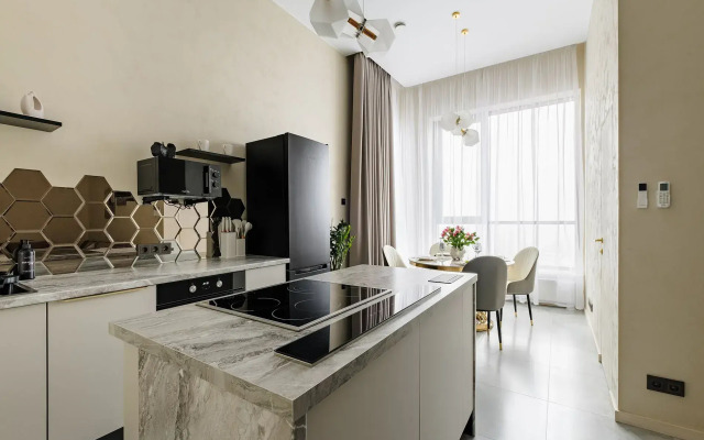 Апартаменты Пентхаус с отдельной спальней и ванной king-size