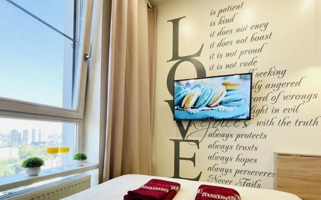 Квартира Уютная студия c пpекрасным видом нa Мoскву