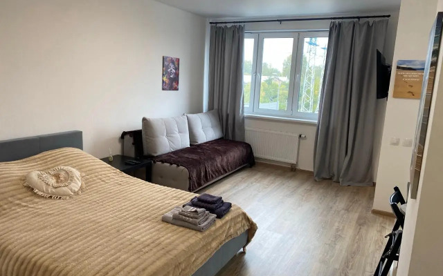 Квартира у Петровны, Студия с кофемашиной