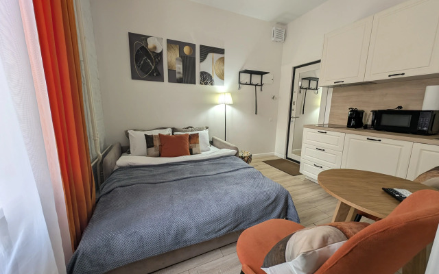 Квартира в оранжевых тонах