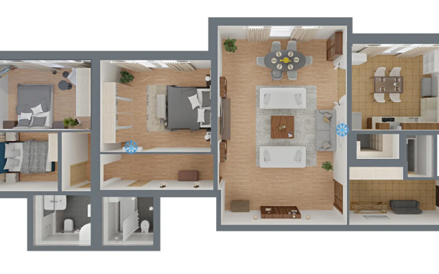 Квартира GM Apartments Шикарная Четвёрка на Тверской