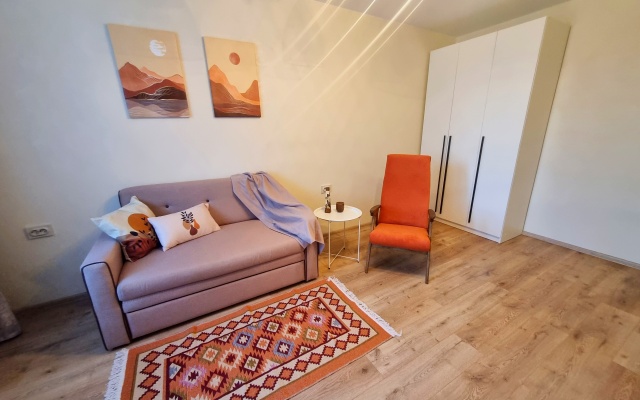 Dvukhkomnatnaya v tikhom rayone i blizko k metro Flat