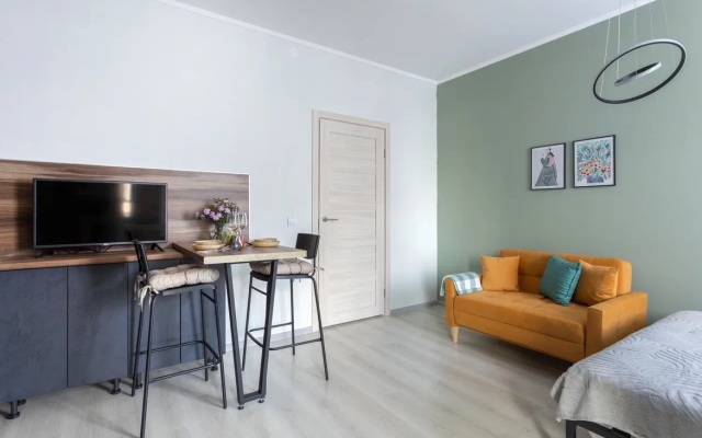 Komfortnaya uyutnaya studiya u Parka Pobedy Flat