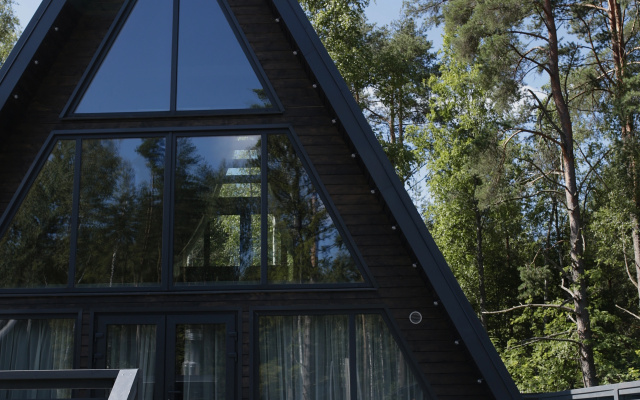 Частный дом A-frame Ванхейм с сибирским чаном
