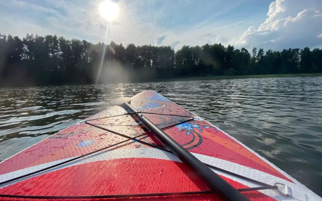 Частный дом с баней в лесу на берегу Истринского водохранилища