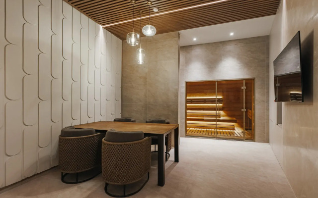 Lyuks Odnokomnatny S Balkonom v otele Grand Cascade Apartments