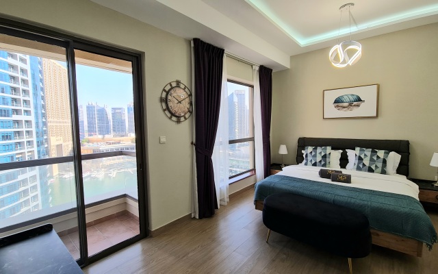 Апартаменты Marco Polo - High-rise 1BR Apt with Amazing Marina Views