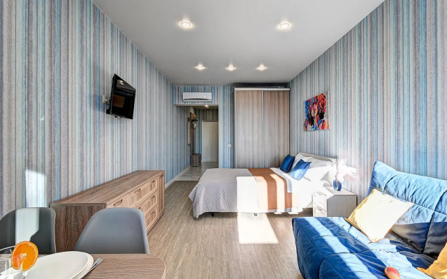 MorskayaSimfonya2 uyutnye s balkonom vidom na more i bassejnom na territorii Apartments