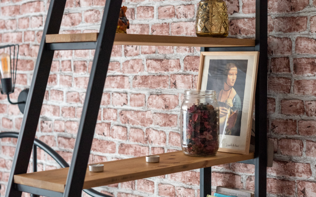 The apartment is a spacious loft. Contactless check-in 24/7