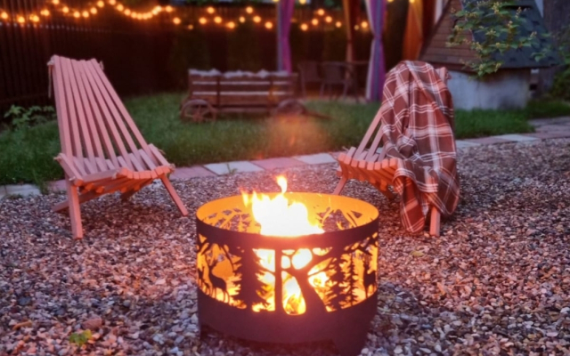 Частный дом Уютный дом с иллюминацией и зоной отдыха