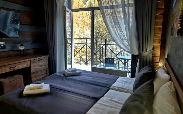 Апартаменты стильныес видом на лес