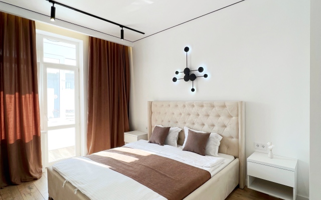 Alma-Ata Pyat Apartov Business-class ryadom TRC MEGA Luchshaya lokatsia Apartments
